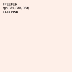 #FEEFE9 - Fair Pink Color Image